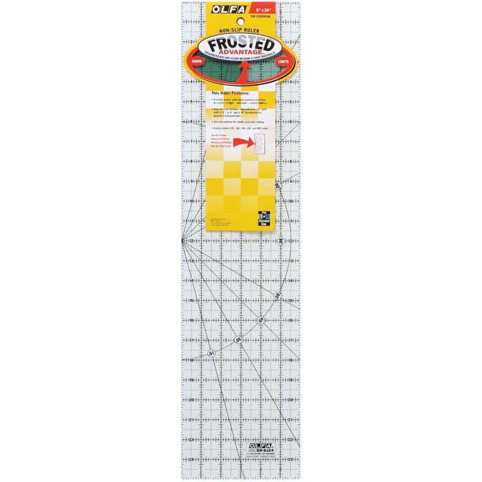 Regolo OLFA Frosted 6″x24″