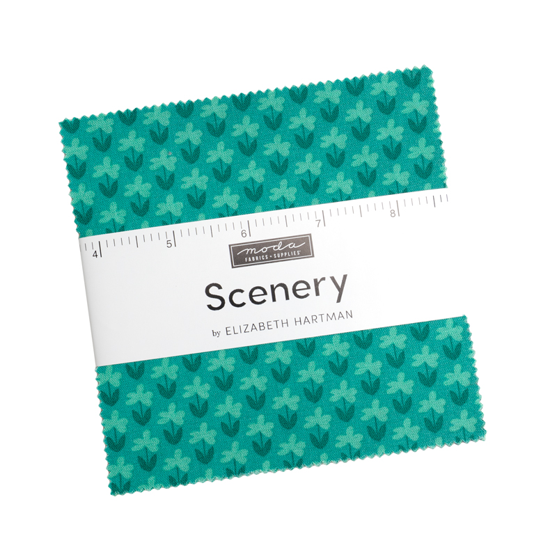 Scenery by Elizabeth Hartman per Moda Fabrics